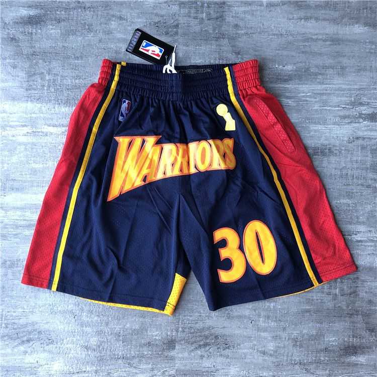 Men NBA 2021 Golden State Warriors Black Shorts 2 Men NBA 2021 Golden State Warriors Black Shorts 2